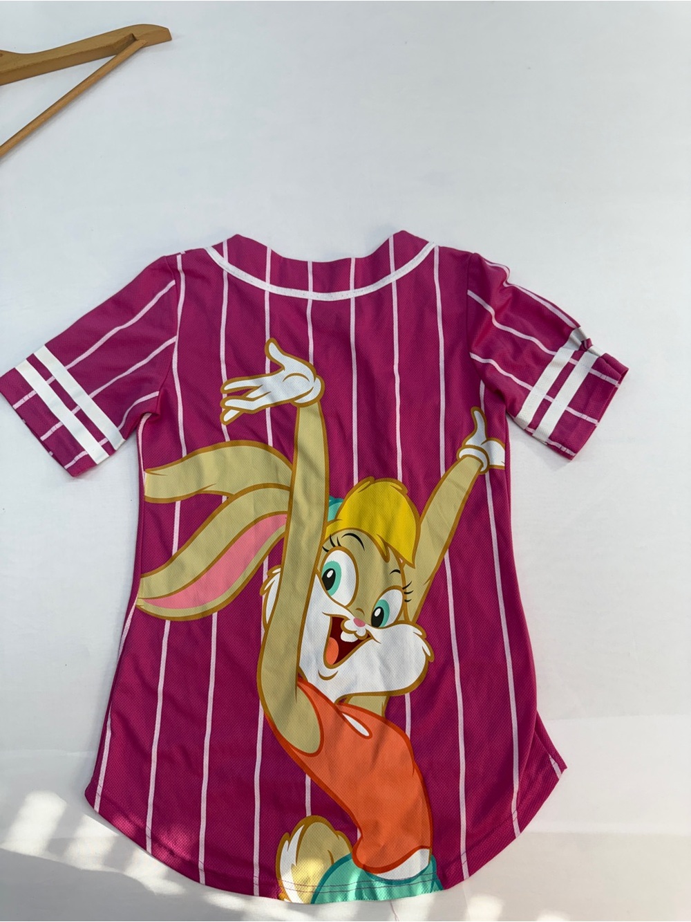 Warner Bros. Looney Tunes Pink and White Graphic Jersey - Picture 2 of 4